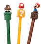Imagem de Kit 3 canetas pontas finas em gel Super Mario Bross