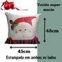 Imagem de Kit 3 Capa de Almofada Natalinas Luxo Veludo Decoração de Natal 45x45cm