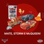 Imagem de Kit 3 Carrinhos McQueen Mate e Jackson Storm Roda Livre 10cm