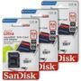 Imagem de Kit 3 Cartão Memória Micro SD Sandisk 64GB Classe 10 Ultra