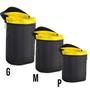 Imagem de Kit 3 Case Bag Porta Lente P M G Com Alça Para Cinto