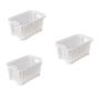 Imagem de Kit 3 Cestos Organizadores Decorativo Trama 13x8CM 460ML