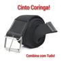 Imagem de Kit 3 Cinto Masculino Lona Sport Largo Fivela Pino