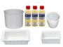 Imagem de Kit 3 Coalhos Hala 200Ml + 2 Formas Frescal + 2 Formas
