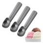 Imagem de Kit 3 Colher Pegar Sorvete Bola Aluminio Polido Profissional