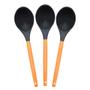 Imagem de Kit 3 Colheres Silicone 32cm - Resistente 240C