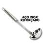 Imagem de Kit 3 Concha de Feijão Aço Inoxidável Grande Luxo Utensílios para Cozinha Prime Multiuso