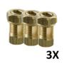 Imagem de Kit 3 Conector De Pressão Parafuso Split Bolt Metálico 10Mm