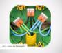 Imagem de Kit 3 Conector Wago Emenda 3 Fios Mod. 221-413