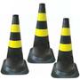 Imagem de Kit 3 Cones para sinalização 50 cm com 2 faixas - RM-42 - MultiMarcas