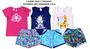 Imagem de Kit 3 Conjunto Infantil Feminino Roupa de Verão Menina