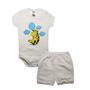 Imagem de Kit 3 Conjuntos Body Baby Menino Roupa Bebê Mia Kids Tam M