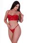 Imagem de Kit 3 Conjuntos Cropped Calcinha Regulagem - c5 KIT 3 CONJ. BIANCA VERDE VERMELHO BRANCO