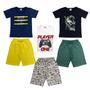 Imagem de Kit 3 Conjuntos de Roupa Infantil de Menino - 6 peças