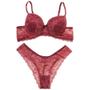 Imagem de Kit 3 Conjuntos Lingerie Calcinha Sutiã Bojo Casual