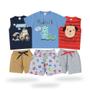 Imagem de Kit 3 Conjuntos Masculino Roupas Infantil Menino Atacado de Verão