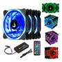 Imagem de Kit 3 Cooler Fan  Water Cooler 120mm Rise LED Rgb com Controladora para Intel e Amd Kit Completo