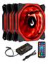 Imagem de Kit 3 Cooler Fan  Water Cooler 120mm Rise LED Rgb com Controladora para Intel e Amd Kit Completo