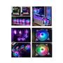 Imagem de Kit 3 Coolers Gamer Rgb Led Para Gabinete Com Controladora e Controle 120 Mm