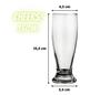 Imagem de Kit 3 Copos de Vidro Tulipa Chopp Cerveja 350ml Transparente