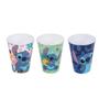 Imagem de Kit 3 Copos Infantil Stitch Disney 280ml Estampas Sortidas - Plasútil