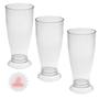 Imagem de Kit 3 Copos Mini Tulipa Acrílico Transparente 220ml Chopp