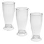 Imagem de Kit 3 Copos Mini Tulipa Acrílico Transparente 220ml Chopp