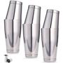 Imagem de Kit 3 Coqueteleiras Inox Profissional Boston Drink 2 Copos