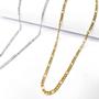 Imagem de Kit 3 Correntes colar cordão elos pequenos elegante