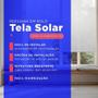 Imagem de Kit 3 Cortina Persiana Rolo Solar 3% Tela Solar 160cm X 160cm Off-White