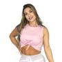 Imagem de Kit 3 Cropped Everlast Flores Fem Rosa / Preto / Cinza