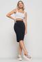 Imagem de Kit 3 Croppeds Top Faixa Comfy Malha Canelada Preto, Branco e Mostarda Salvatore Fashion