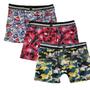 Imagem de Kit 3 Cueca Boxer Adulto Algodão Masculina Estampada Datha