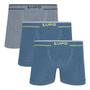 Imagem de Kit 3 Cueca Boxer Lupo Masculina Plus Microfibra Sem costura 17800