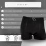 Imagem de Kit 3 Cueca Boxer Masculina Lisa Microfibra Elastano Premium 