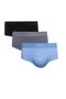 Imagem de Kit 3 Cueca Masculina Adulto Slip Microfibra