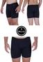 Imagem de Kit 3 Cueca Masculino Toque Macio Lisa - KIT 3 BOX 