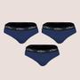 Imagem de Kit 3 Cueca Slip Zorba Max 100% Algodão Qualidade Conforto