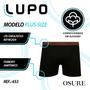 Imagem de Kit 3 Cuecas Boxer Lupo Plus Size Masculino Box Tamanho Especial Extra Grande Original