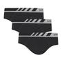 Imagem de Kit 3 Cuecas Lupo Slip Masculina Poliamida Premium Sem Costura