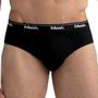 Imagem de Kit 3 Cuecas Masculinas Slip Elástico Algodão Basic 010.04 Mash Preto