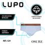 Imagem de Kit 3 Cuecas Original Lupo Slip Cavada Confortável Masculina Em Algodão Atacado Adulto 524