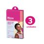 Imagem de Kit 3 Cx Adesivos para Remoção de Cravos Testa Queixo Acne Defense Ricca c/ 3un cada