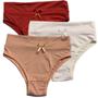Imagem de Kit 3 de Calcinha Calçola Fristyle Microfibra Lisa Lingerie Atacado