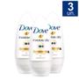 Imagem de Kit 3 Desodorante Antitranspirante Roll-on Dove Invisible Dry com 50ml
