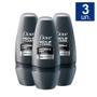 Imagem de Kit 3 Desodorante Dove Men + Care Invisible Dry Roll-on Antitranspirante 48h com 50ml
