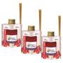 Imagem de Kit 3 difusores de aromas tropical morango c/ champagne