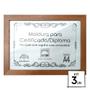 Imagem de Kit 3 Diplomas Premium Madeira A4 com Tela de Acetato e MDF