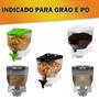 Imagem de Kit 3 Dispenser de Parede Porta Alimentos Mantimentos Cereais Grãos Balas Açucar 1,4 Litros