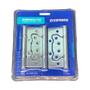 Imagem de Kit 3 Dobradiças Sobrepor Encaixe Inox Escovado 4x3 Soprano